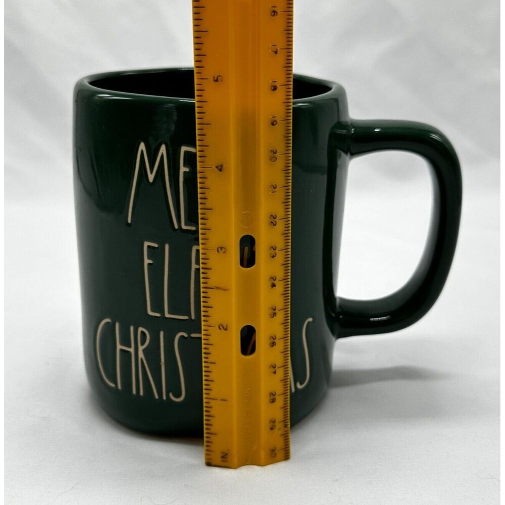 NEW Rae Dunn Green "Merry Elfin' Christmas" Coffee Mug - Magenta Artisan #202 - Picture 8 of 9